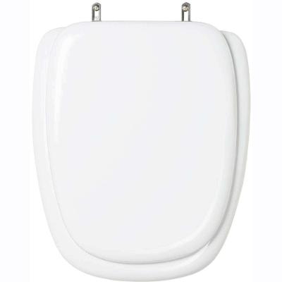 Assento Sanitário Primula Alongado PVC Almofadado Branco Pontto Lavabo para Bacia Fiori 6LPF