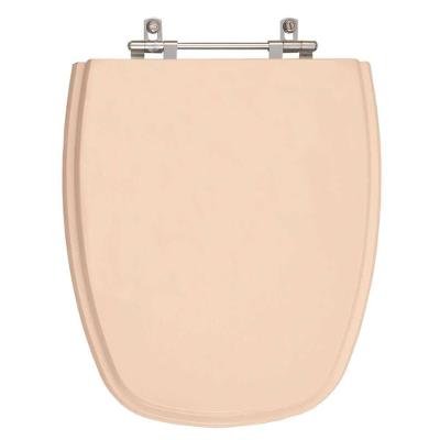 Assento Sanitário Monte Carlo Oval Resina Plástica Parafusado Convencional Rosa Floral Pontto