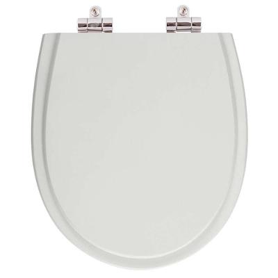 Assento Sanitário Polo Universal Resina Plástica Parafusado Fechamento Suave Cinza Pontto Lavabo
