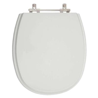 Assento Sanitário Loren One Alongado MDF Fechamento Convencional Cinza Claro Pontto Lavabo
