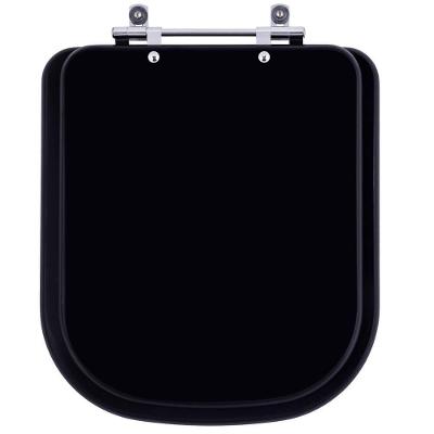 Assento Sanitário Piano para Bacia Deca 6LPF Alongado Plástico Convencional Preto Fosco Pontto