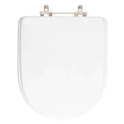 Assento Sanitário Donna Alongado MDF Fechamento Convencional Alumínio Anodizado Branco