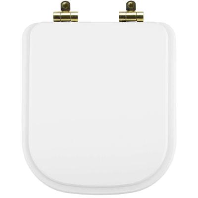Assento Sanitário Quadra Quadrado Resina Plástica Fechamento Suave Branco Pontto Lavabo