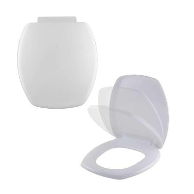 Assento Sanitário Pérola Alongado Polipropileno Fechamento Suave Branco Pontto Lavabo