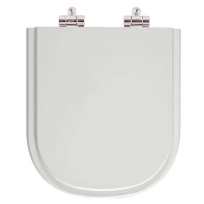 Assento Sanitário Flox Alongado Resina Plástica Fechamento Suave Cinza Claro Pontto Lavabo