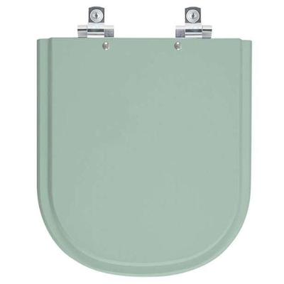 Assento Sanitário Flox Alongado Polipropileno Fechamento Suave Verde Claro Pontto Lavabo