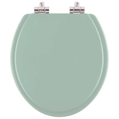Assento Sanitário Flamingo Alongado Resina Plástica Fechamento Suave Verde Claro Pontto Lavabo