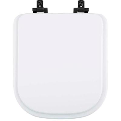 Assento Sanitário Quadra Quadrado Plástico Fechamento Suave Almofadado Branco Pontto Lavabo
