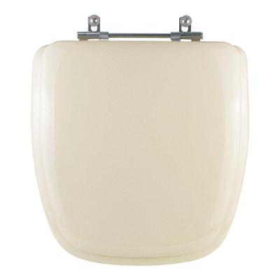 Assento Sanitário Fit Oval Poliuretano Parafusado Almofadado Bege Claro Pontto Lavabo