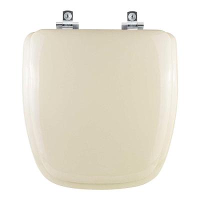 Assento Sanitário Fit Oval Polipropileno Fechamento Suave Almofadado Bege Claro Pontto