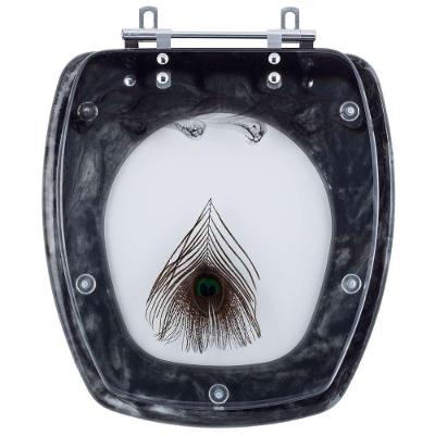 Assento Sanitário Fit Alongado Resina Plástica Parafusado Convencional Preto Pontto Lavabo