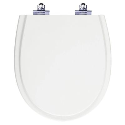 Assento Sanitário Polo Alongado Laqueado Parafusado Fechamento Suave Branco Pontto Lavabo