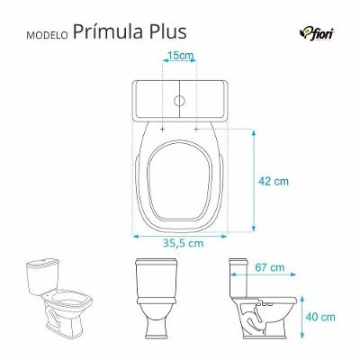 Assento Sanitário Primula Plus Alongado Polipropileno Parafusado Convencional Marmorizado Verde