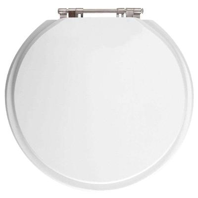 Assento Sanitário Futura Alongado MDF Fechamento Convencional Alumínio Anodizado Branco Pontto