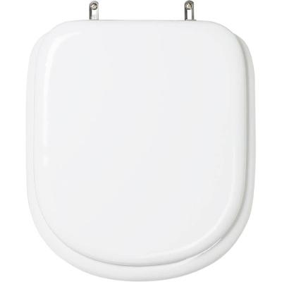 Assento Sanitário Flox Oval Poliuretano Parafusado Almofadado Branco Pontto Lavabo