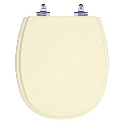 Assento Sanitário Fast Alongado Plástico Parafusado Fechamento Suave Bege Pontto Lavabo