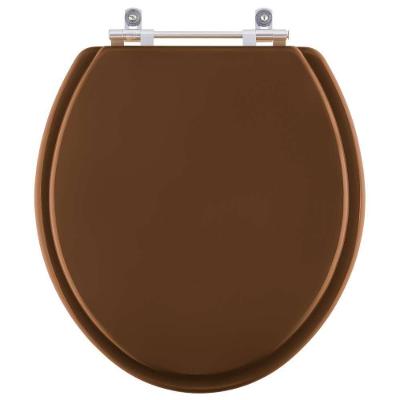 Assento Sanitário Fiore Ocre Oval Resina Plástica Parafusado Convencional Marrom
