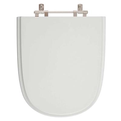 Assento Sanitário Ezedra Silver Alongado Resina Plástica Parafusado Convencional Cinza