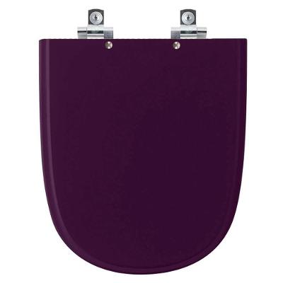 Assento Sanitário Ezedra Ametista Alongado Polipropileno Fechamento Suave Roxo Pontto Lavabo