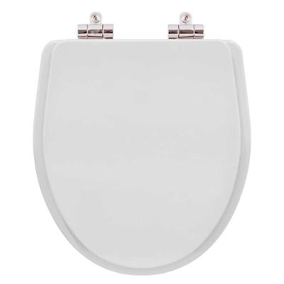 Assento Sanitário Laura Alongado Resina Plástica Fechamento Suave Branco Pontto Lavabo
