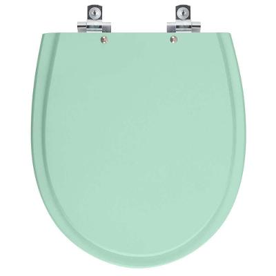 Assento Sanitário Polo Verde Agua Convencional Polipropileno Fechamento Suave Almofadado Pontto