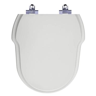 Assento Sanitário Hampton Alongado Polipropileno Fechamento Suave Cinza Pontto Lavabo 40CM