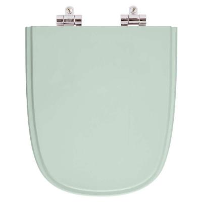 Assento Sanitário Ibiza Alongado Resina Plástica Fechamento Suave Verde Água Pontto Lavabo