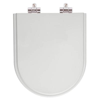 Assento Sanitário Greca Alongado Resina Plástica Fechamento Suave Cinza Claro Pontto Lavabo