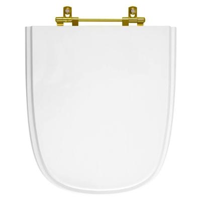Assento Sanitário Ibiza Alongado MDF Fechamento Convencional Branco Pontto Lavabo