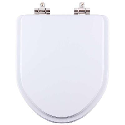 Assento Sanitário Gunna Alongado Resina Plástica Parafusado Fechamento Suave Branco