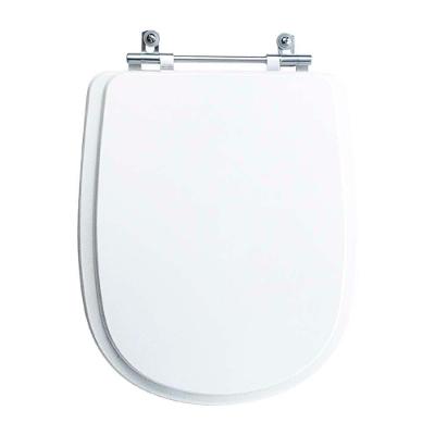 Assento Sanitário Paris Alongado Resina Plástica Parafusado com Calços Branco Pontto Lavabo