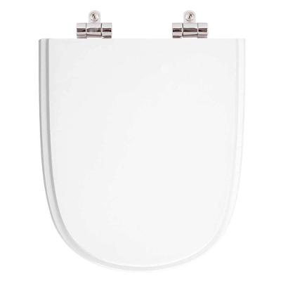 Assento Sanitário Ezedra Alongado Resina Plástica Fechamento Suave Branco Pontto Lavabo