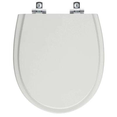 Assento Sanitário Polo Alongado Plástico Fechamento Suave Almofadado Cinza Pontto Lavabo