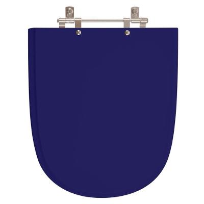 Assento Sanitário Ezedra Alongado Plástico Parafusado Convencional Azul Cobalto Pontto Lavabo