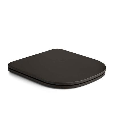 Assento Sanitário Piano Alongado Resina Plástica Parafusado Convencional Marrom Fosco Pontto Lavabo