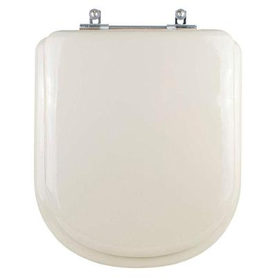 Assento Sanitário Etna Oval Poliuretano Parafusado Almofadado Bege Claro Pontto Lavabo