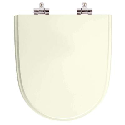 Assento Sanitário Pergamon Alongado Resina Plástica Fechamento Suave Bege Pontto Lavabo