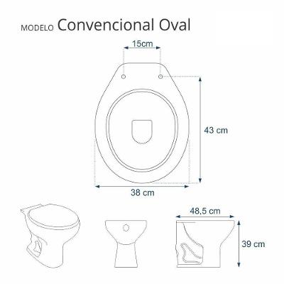 Assento Sanitário Oval Resina Plástica Fechamento Convencional Decorado Transparente Pontto Lavabo
