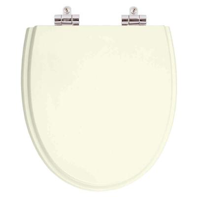 Assento Sanitário Eros Alongado Resina Plástica Fechamento Suave Bege Pontto Lavabo
