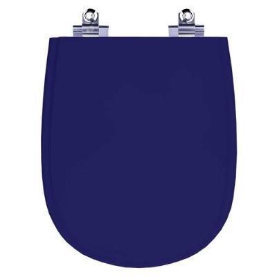 Assento Sanitário Paris Alongado Polipropileno Fechamento Suave Azul Pontto Lavabo