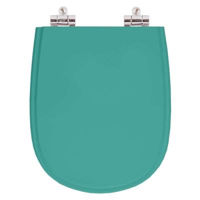 Assento Sanitário Paris Alongado Resina Plástica Fechamento Suave Verde Pontto Lavabo