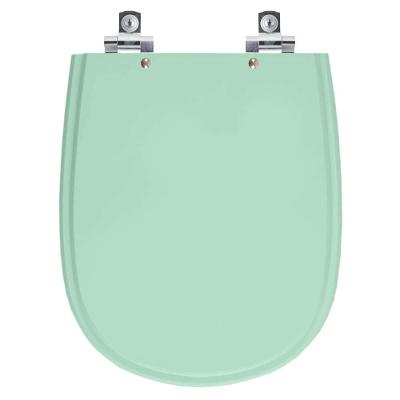 Assento Sanitário Paris Alongado Polipropileno Fechamento Suave Verde Claro Pontto Lavabo