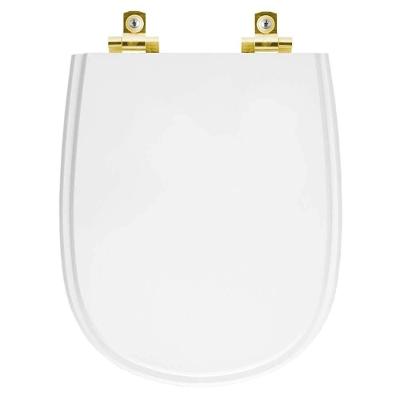 Assento Sanitário Paris Alongado Polipropileno Fechamento Suave Branco Pontto Lavabo