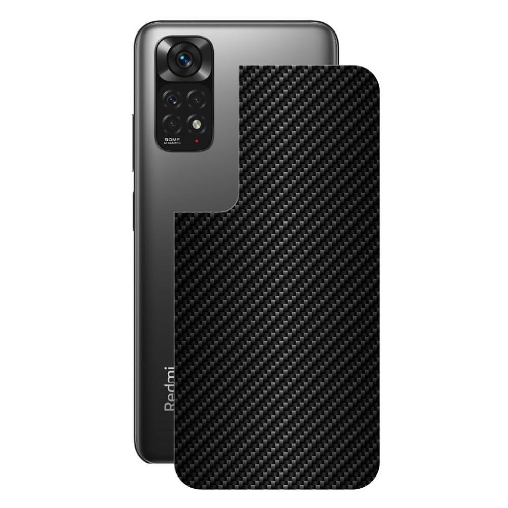 Película Para Xiaomi Redmi Note 11S - Traseira De Fibra De Carbono Preta - Gshield - 1