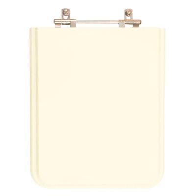 Assento Sanitário Square Quadrado MDF Alumínio Anodizado Bege Pontto Lavabo
