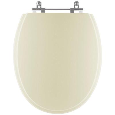 Assento Sanitário Spot Oval MDF Fechamento Convencional Bege Claro Pontto Lavabo
