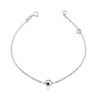 Pulseira Bola 6mm Prata 925