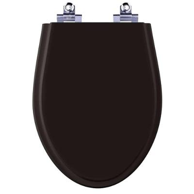 Assento Sanitário Absolute Alongado Polipropileno Laqueado Fechamento Suave Preto Pontto Lavabo