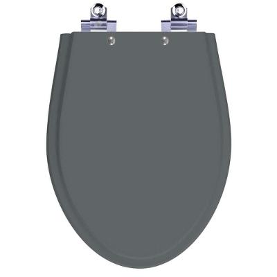 Assento Sanitário Absolute Alongado Laqueado Fechamento Suave Cinza Quartzo Pontto Lavabo