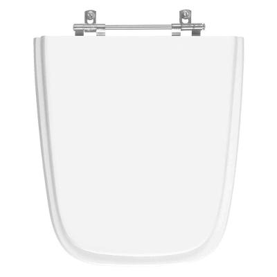 Assento Sanitário Aero Alongado MDF Convencional Branco Pontto Lavabo